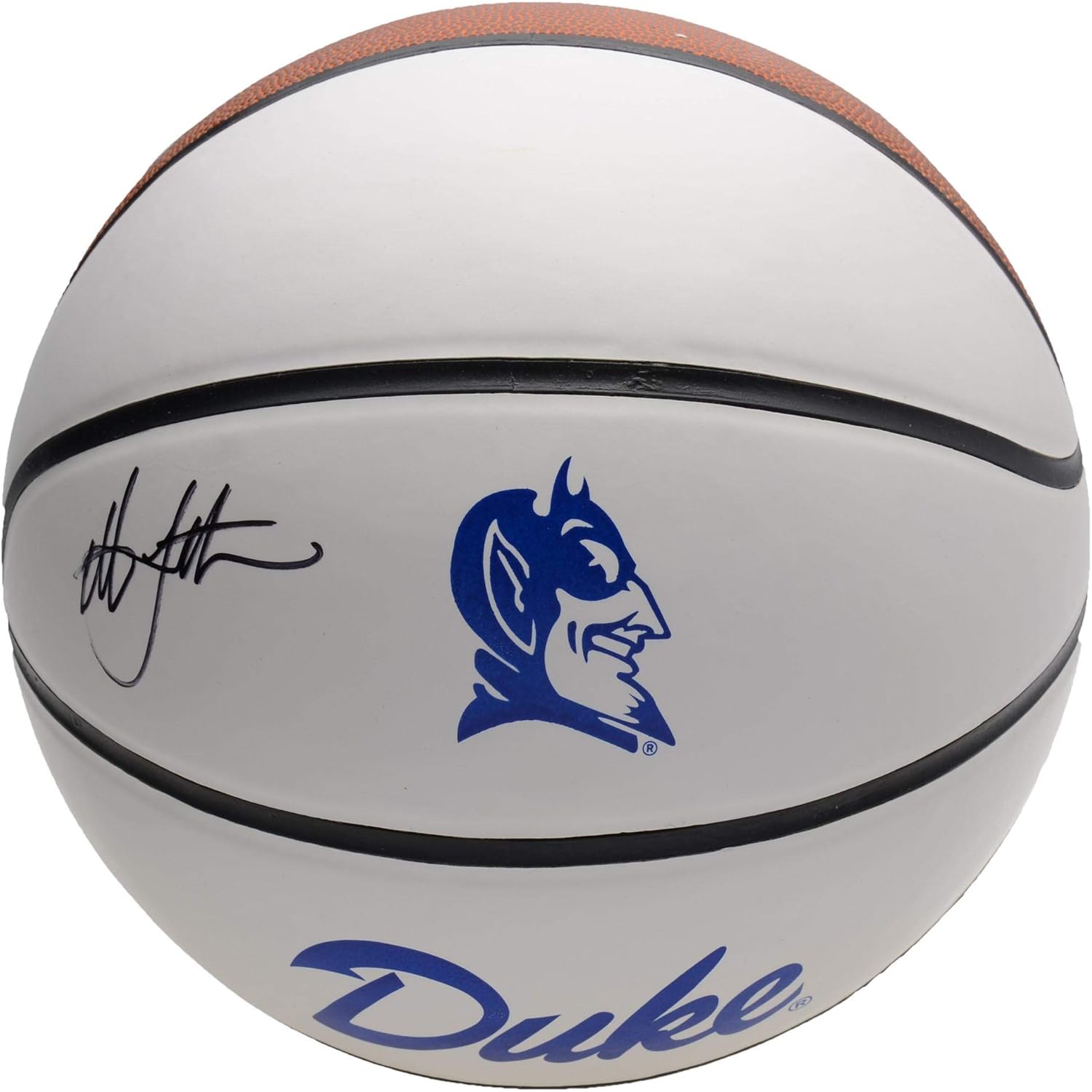 Christian Laettner Duke Blue Devils Autographed White Panel Basketball