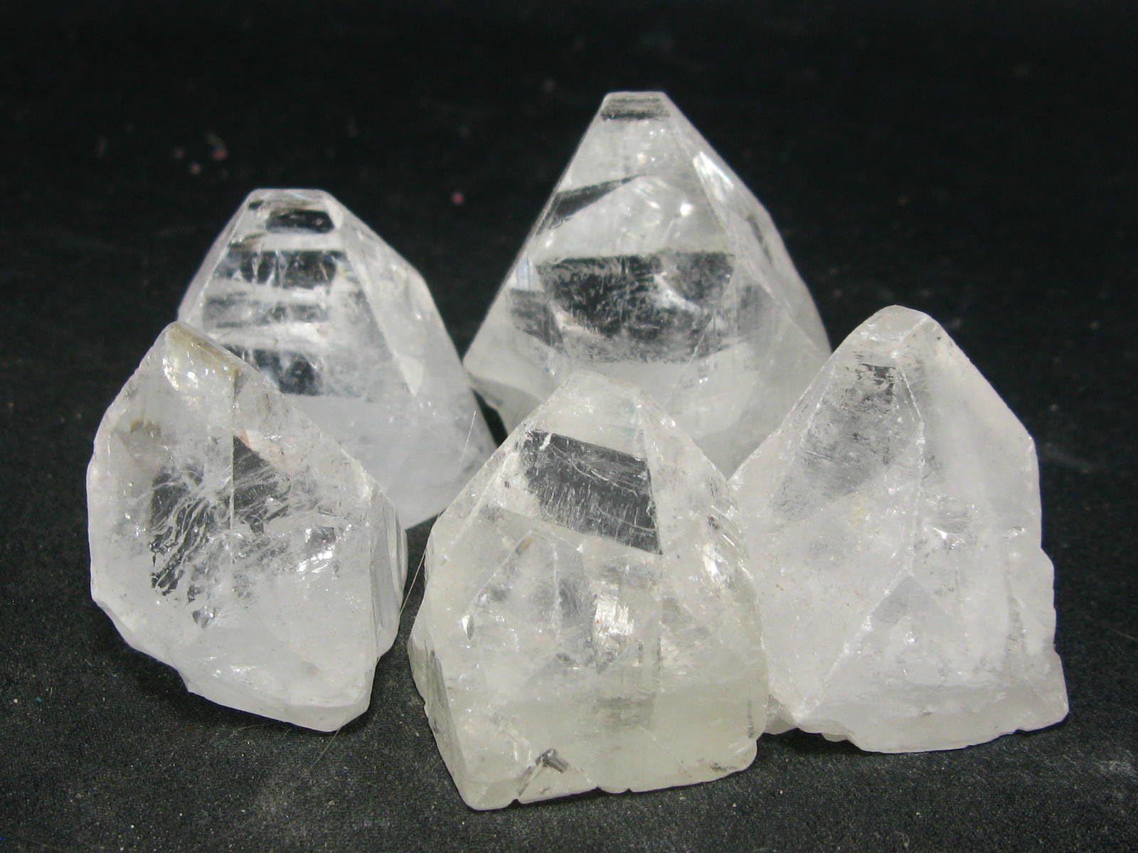 One (1) Gem Clear Apophylite Apophyllite Crystal From India - 1.2"