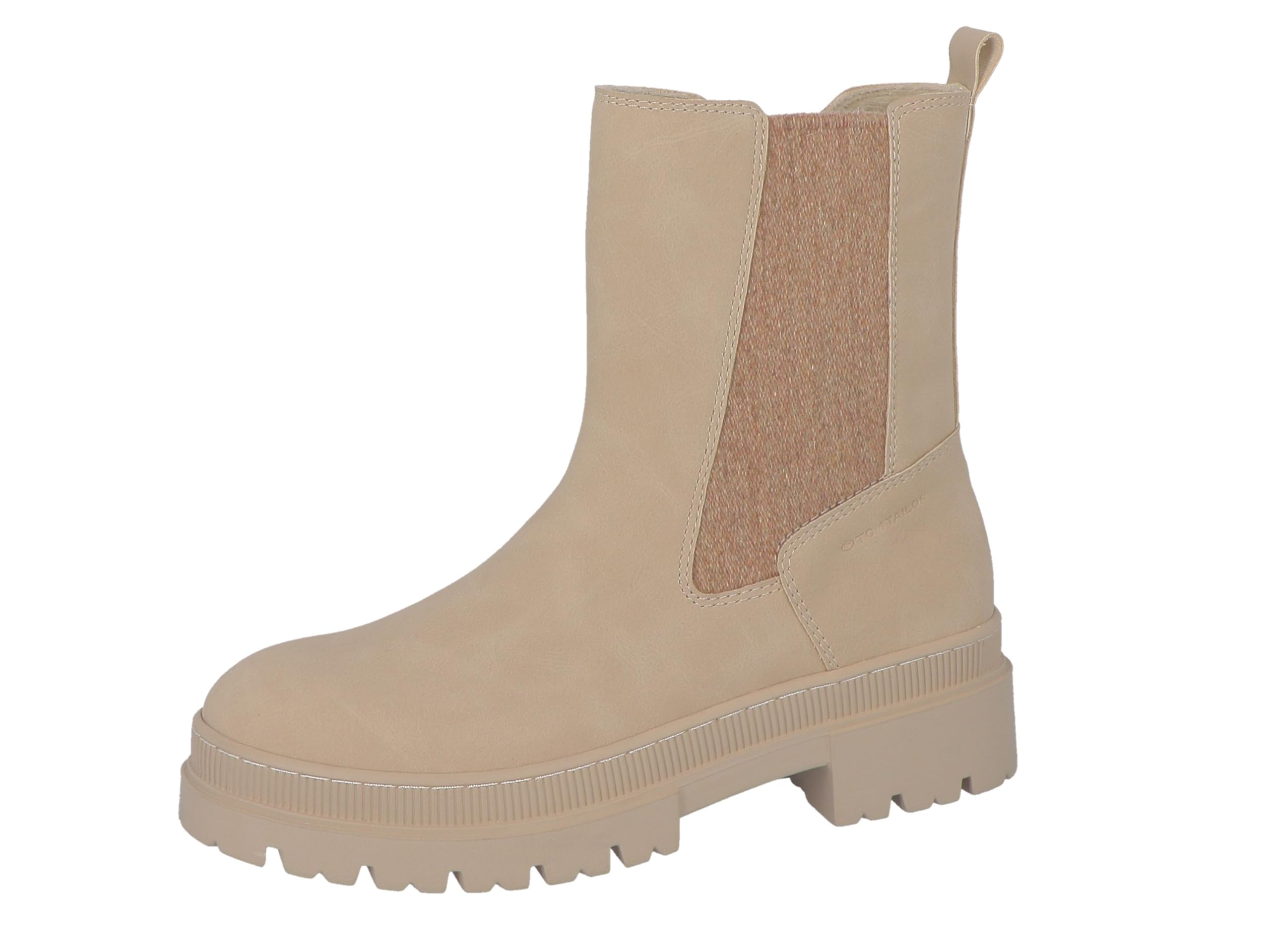 TOM TAILOR Women's 4290490010 Ankle Boots, Cream, 43 EU, cream, 10 UK