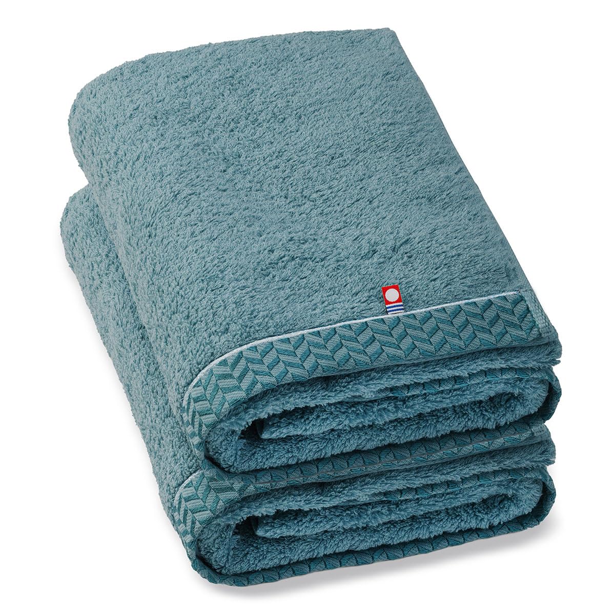 Imabari Towel Bath Towel Imabari 100% Cotton 2-Piece Set Super Thick Premium High-Quality Long Pile Twisted Yarn Navy Fluffy Soft Quick-Drying Instant Absorption Made in Japan Imabari Towel Set Gift :