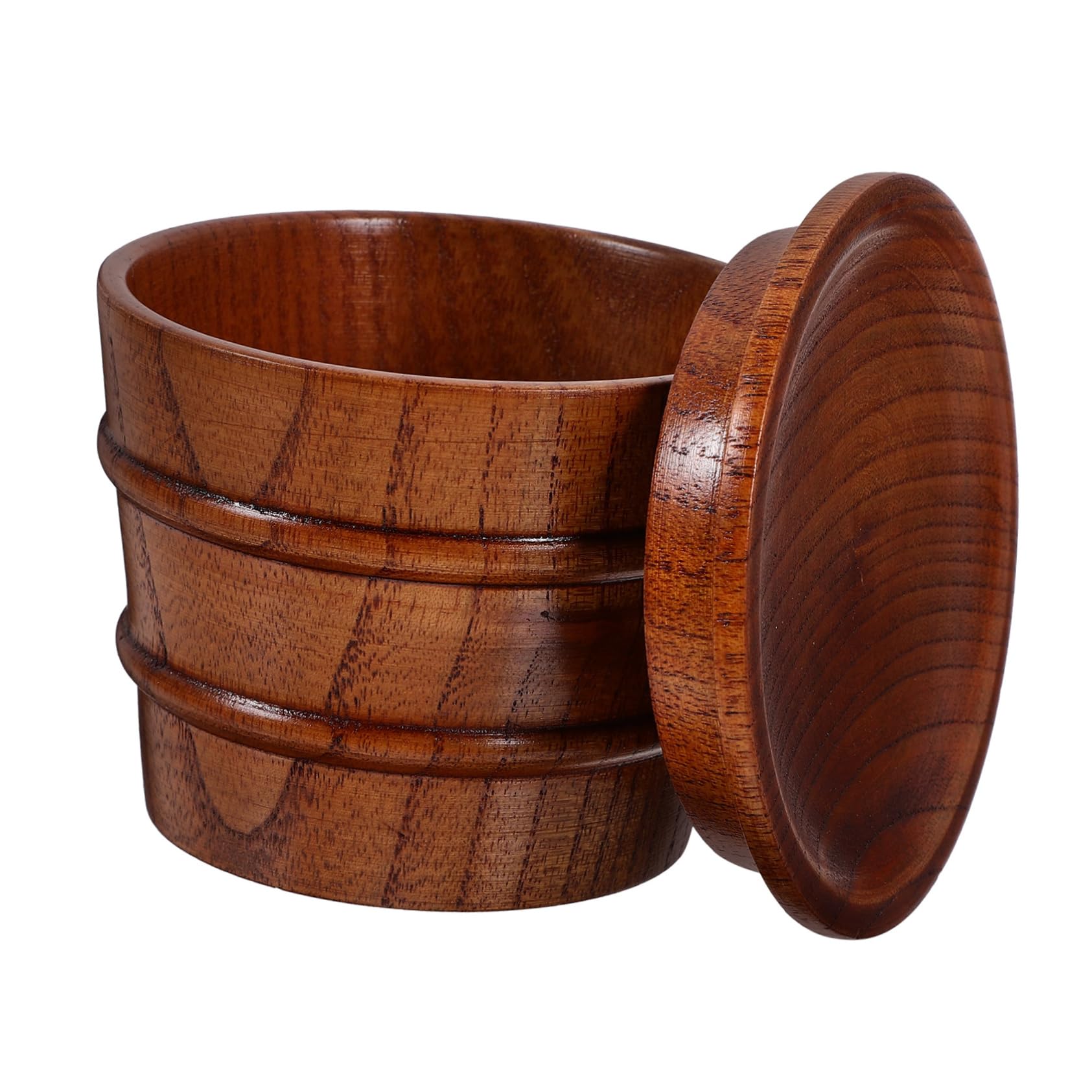 Taza de madera con tapa artesanal vaso de té exclusivo y sostenible de alta calidad