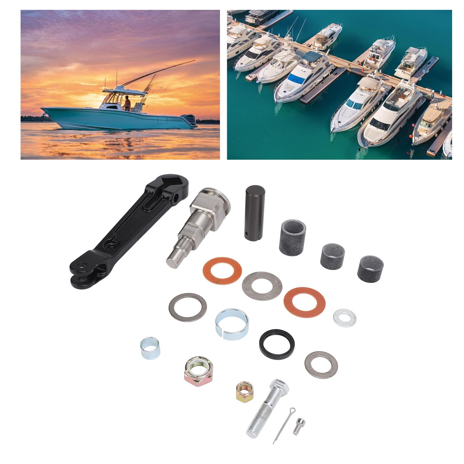 Kit di 20 perni per albero del braccio di sterzo superiore del giunto cardanico, ricambio per 866322A01 98262A1 98230A1 866718A01, adatto per kit di riparazione sterzo MerCruiser Bravo e Alpha