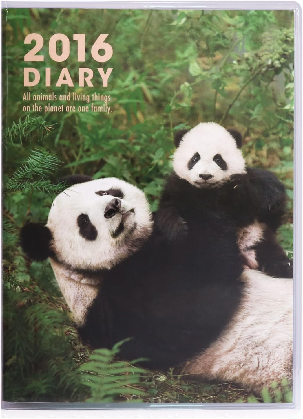 guri-texinguraihu Panda 2016 Year Planner , safety pink