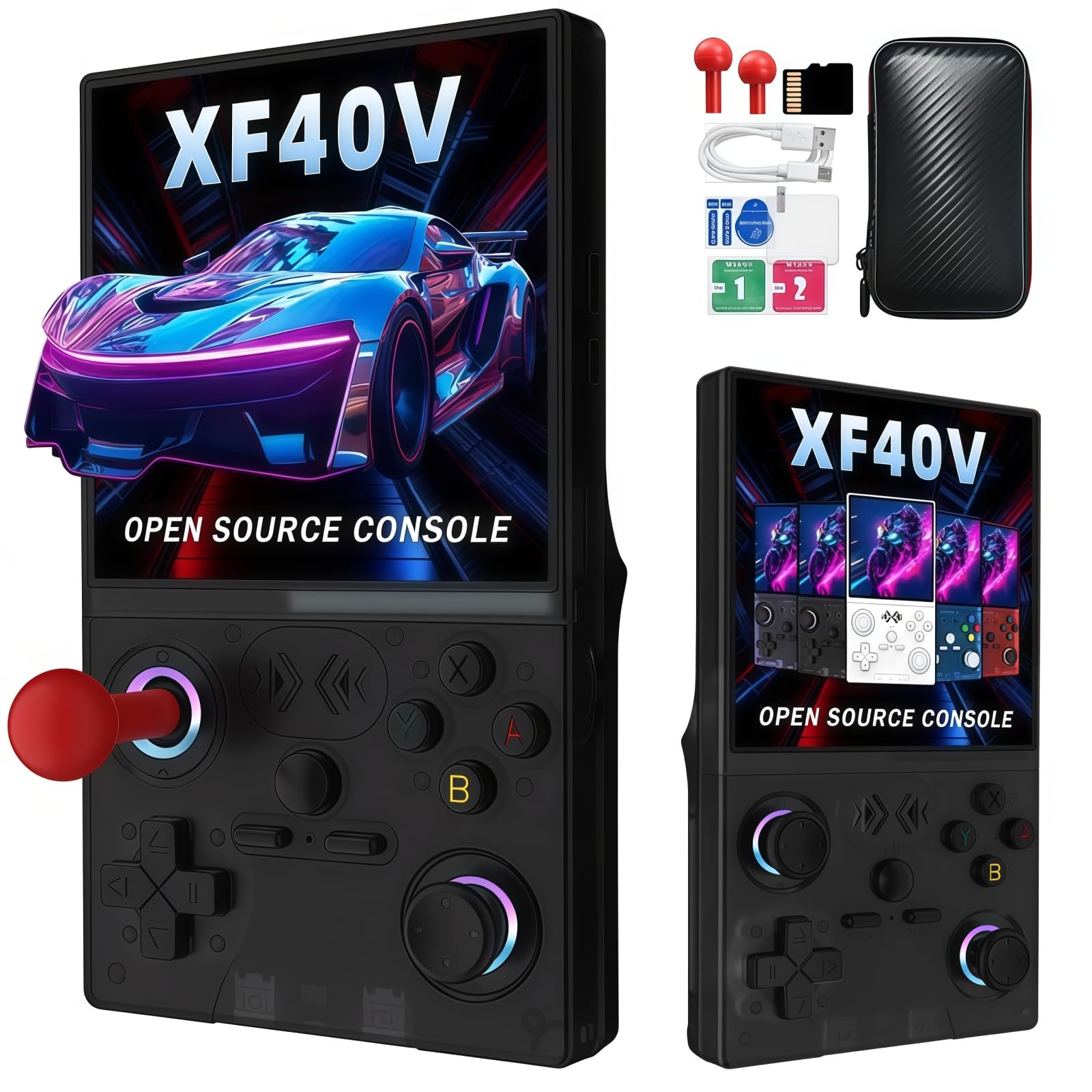 Amazon.com: XF40V Retro Handheld Game Console, 4.0 Inch IPS HD