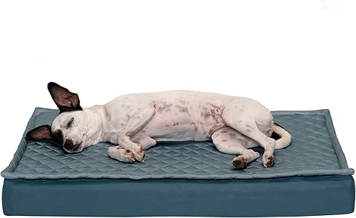 Miniatura 12 de Furhaven Pet – Colchón ortopédico de espuma tradicional para perros y gatos, varios estilos, tamaños y colores