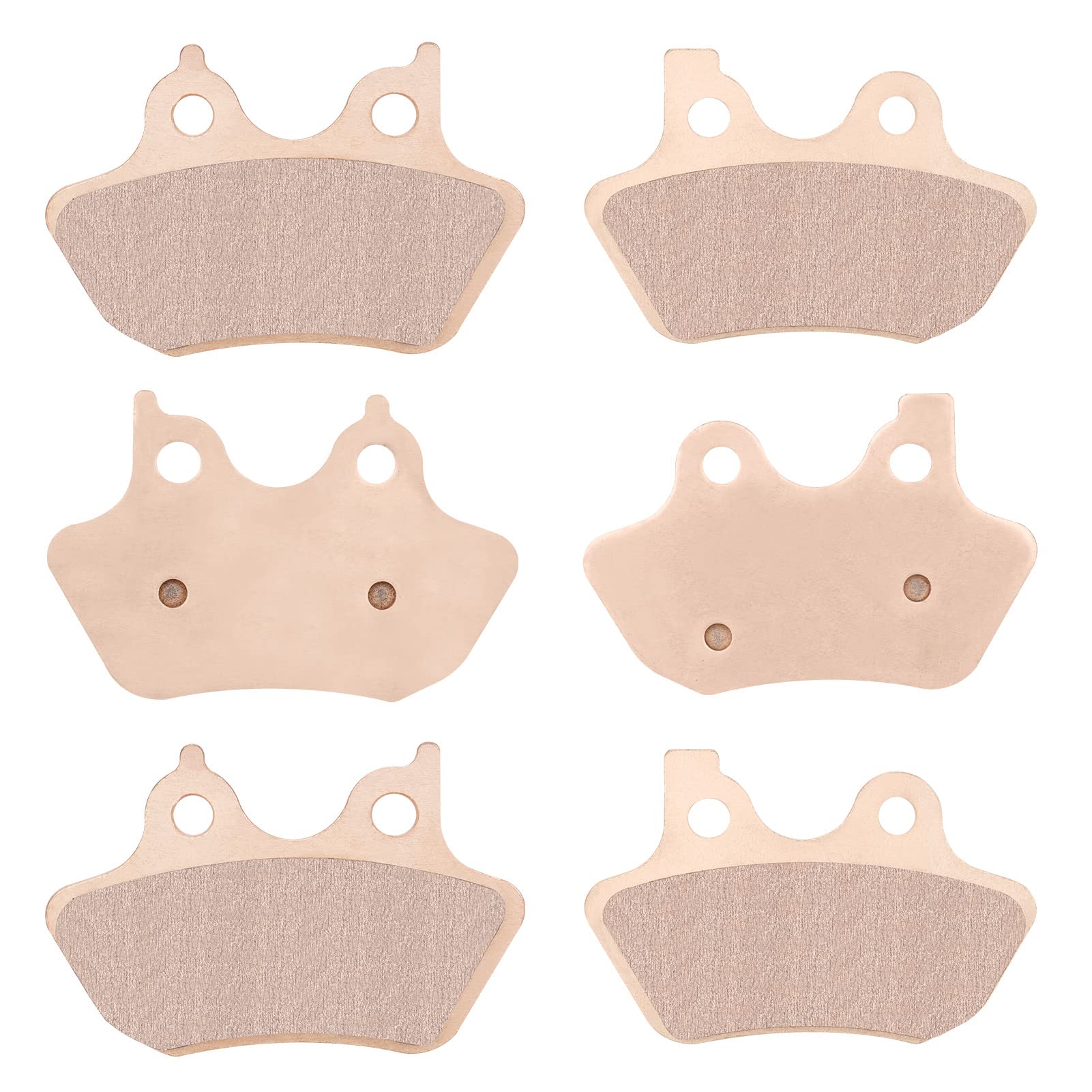 Youxmoto Sintered Brake Pads Fit for Harley 2000-2007 Electra Glide Ultra Classic/for Road King Fatboy Dyna Heritage Softail Night Train, 2 Front + 1