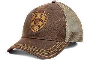 Ariat Men's Oilskin Mesh Hat: A Rugged Companion for Outdoor Adventures