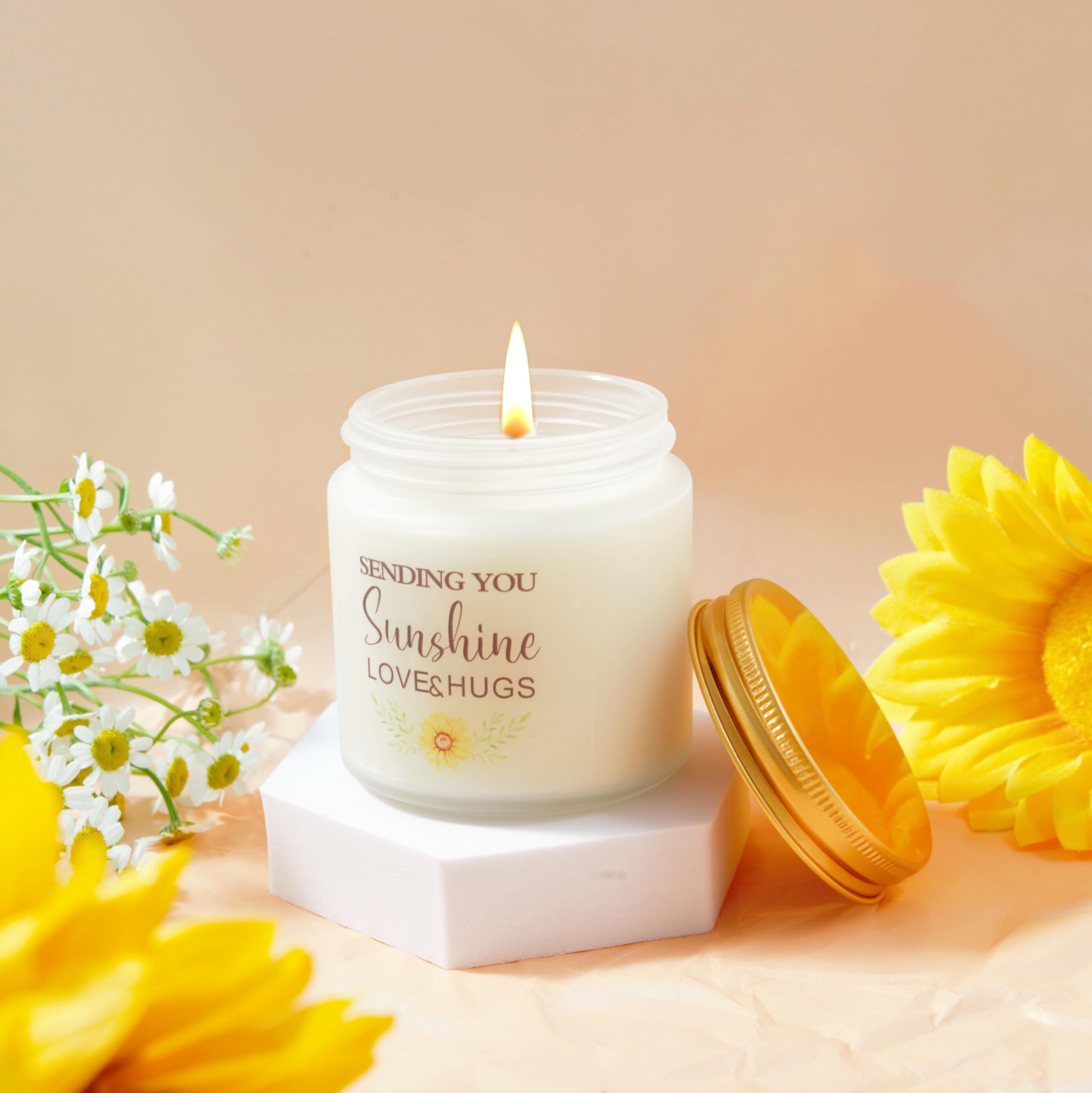 Sonnenblumen Geschenk für Freundin,Gute Besserung Geschenke,Wellness Geschenkset Frauen,Geburtstagsgeschenk für Frauen,Beste Freundin,Schwester,Kollegin,Get Well Soon Gifts