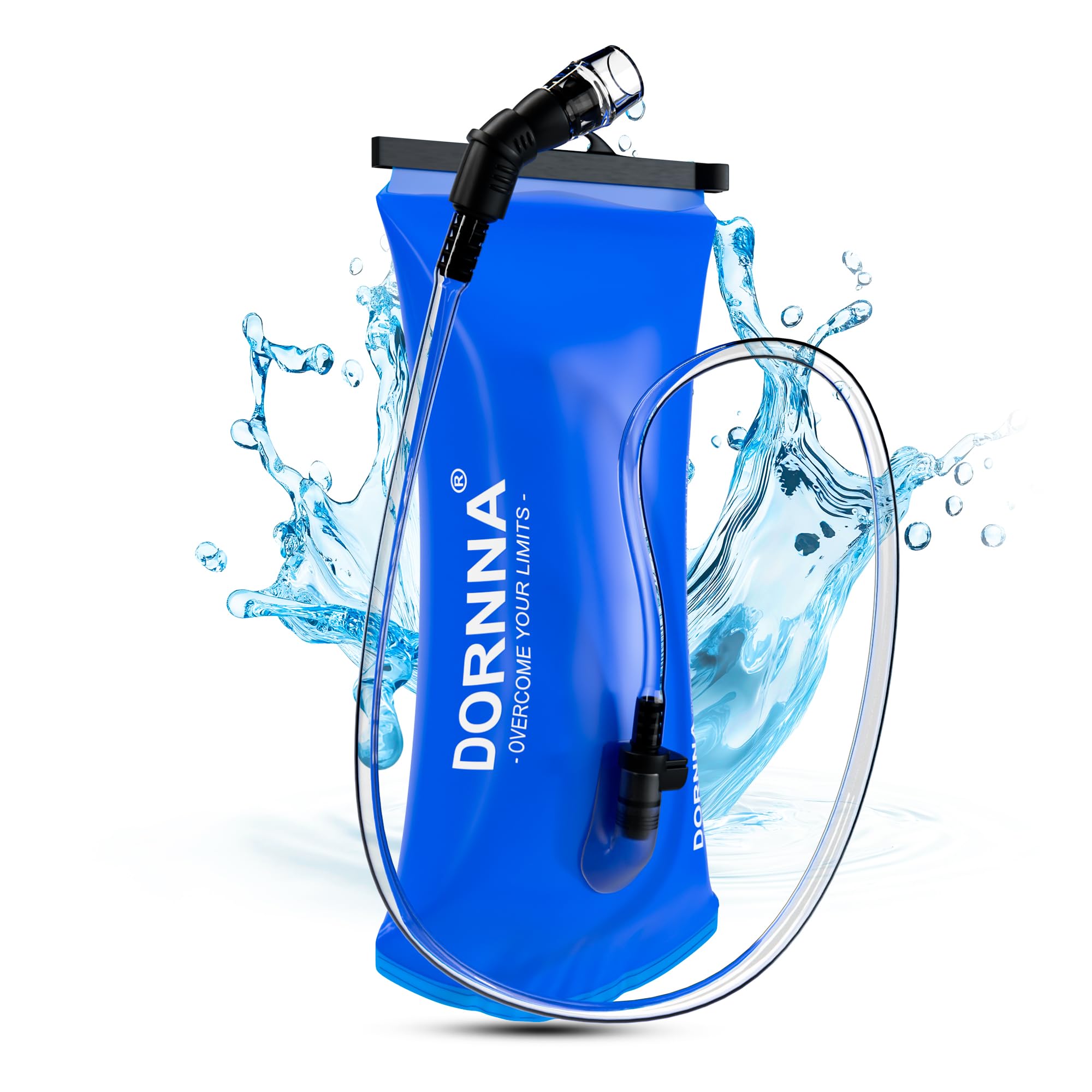 Sacca Idrica, Borsa per idratazione senza BPA con Tubo Coibenanto, borsa per acqua portatile per zaino idratazione, vescica di idratazione resistente per trail, ciclismo, campeggio, camelbak