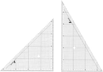 Amazon.co.jp: シンワ測定(Shinwa Sokutei) 三角定規 アクリル 方眼