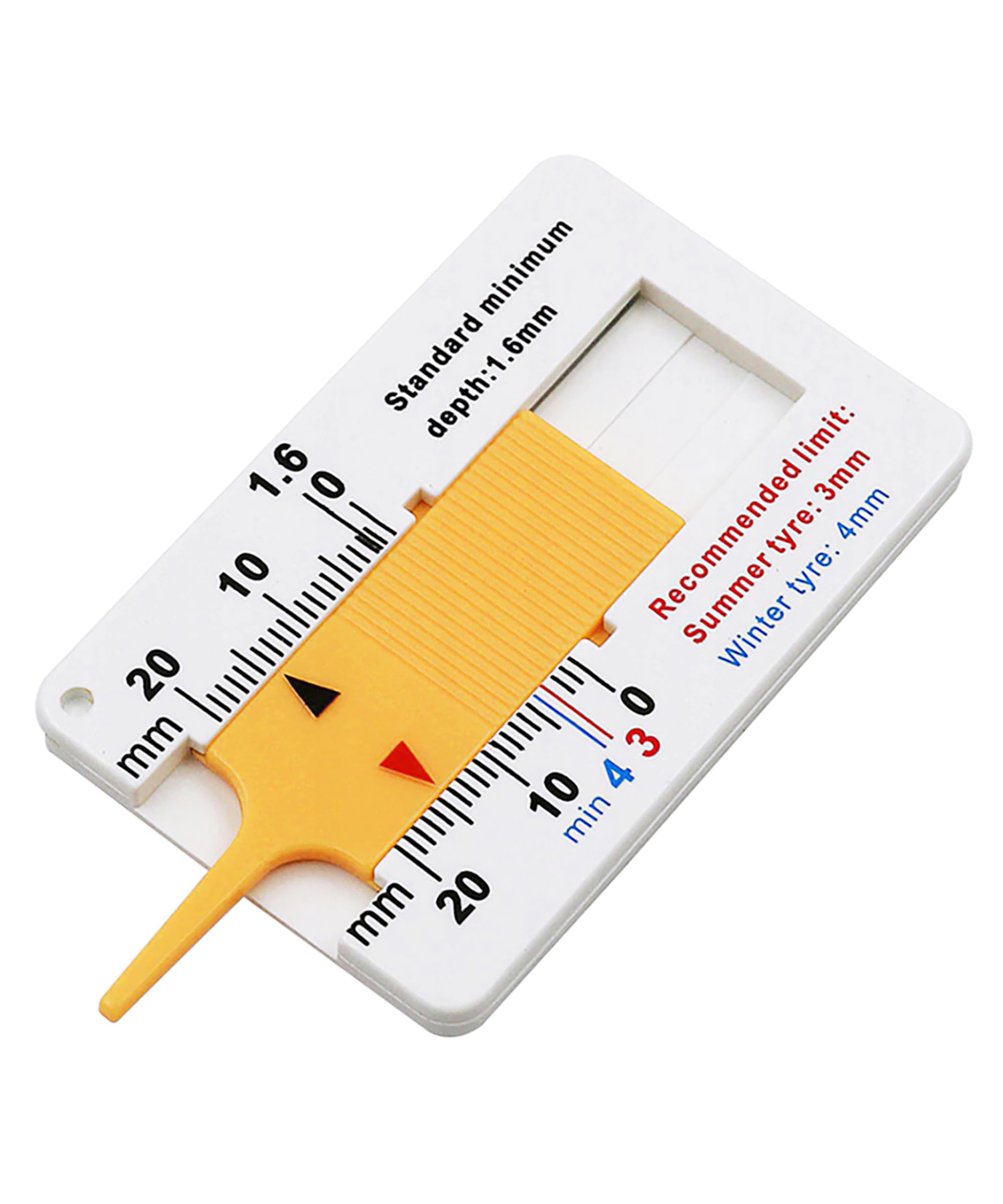 Flaconi Spessimetro per Pneumatici per Auto,0-20 mm Misuratore Battistrada Pneumatici,Misuratore di Profondità del Battistrada del Pneumatico,per la Misurazione Della Profondità del Battistrada
