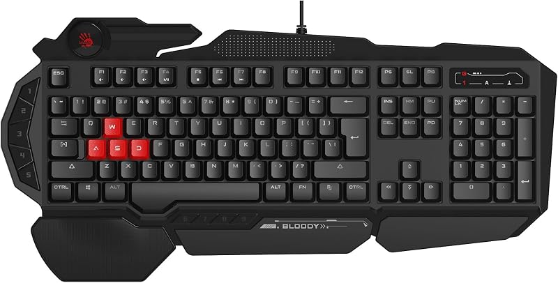 Bloody B310N Q Türkçe Multimedya Neon Gamer Oyuncu Klavye (Oyunculara Özel ASDW Yedek gaming tuşlar)