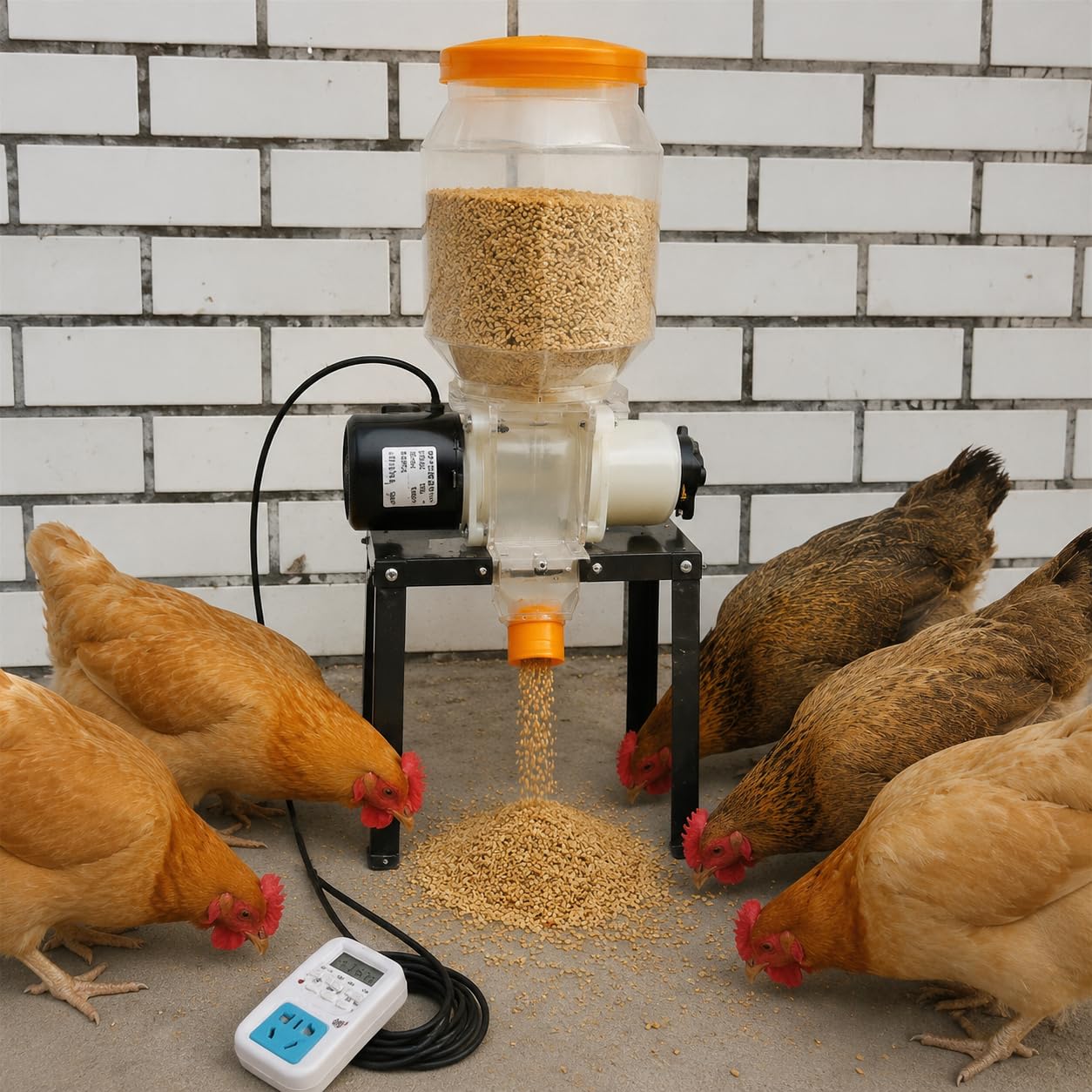 predolo Futterautomat Katze, Programmierbarer Katzenfutter Automat mit App-Steuerung, Weißer Futterspender Katze für Berufstätige, Netzbetrieb, Enhanced-Version Intelligente