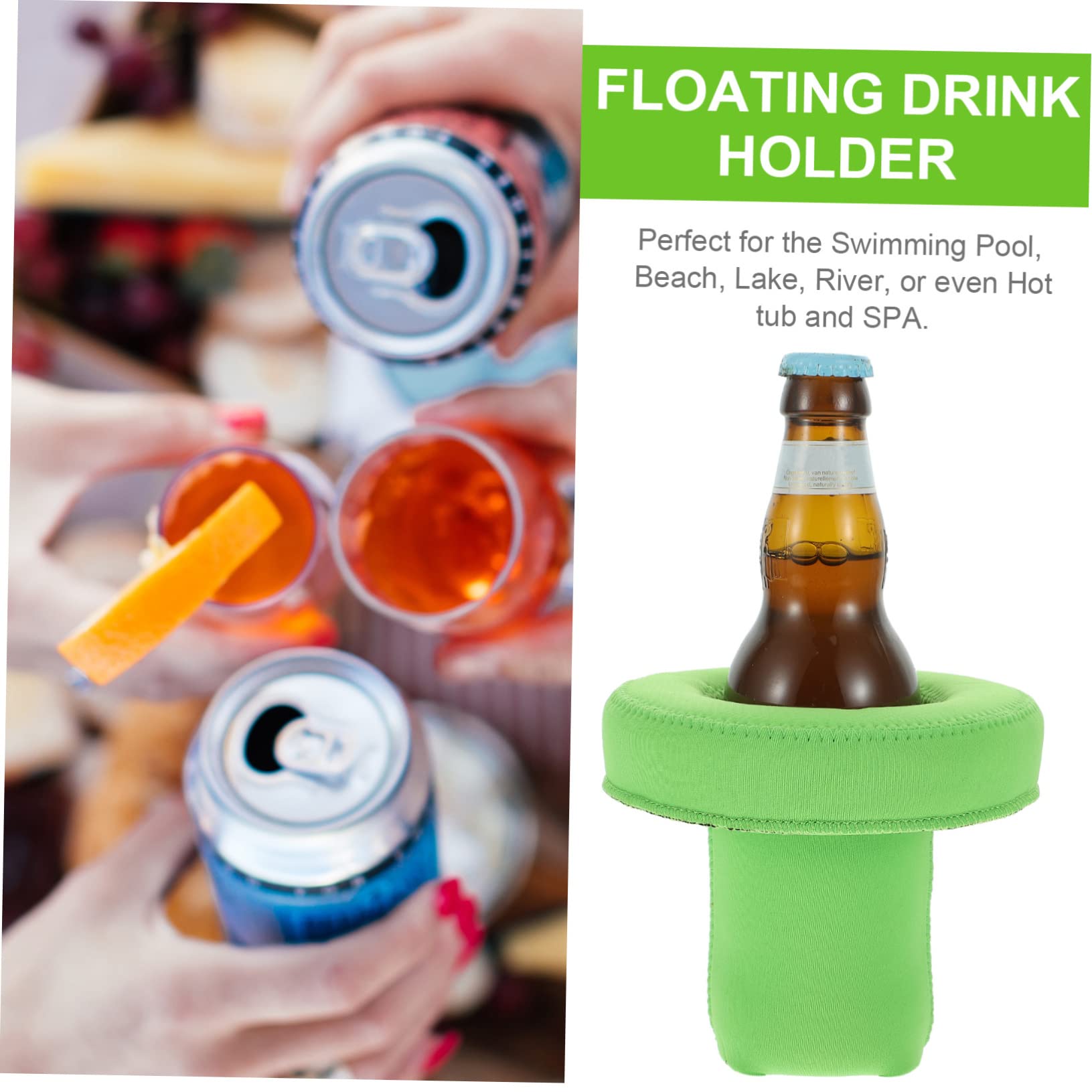 DOITOOL 4 Juegos De Soportes Flotantes De Neopreno para Piscina para Posavasos Juguetes De Piscina