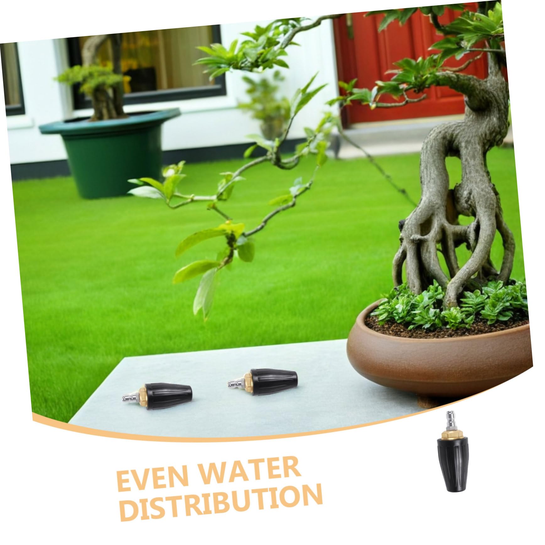 VANZACK 2 Piezas Boquilla Turbo Giratoria Para Hidrolavadora Reemplazo De Boquilla De Presión Conector Rápido Para Limpieza Profunda Jardín