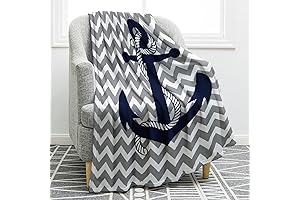 Jekeno Nautical Anchor Blanket: A Timeless Treasure for Cozy Comfort and Stylish Decor
