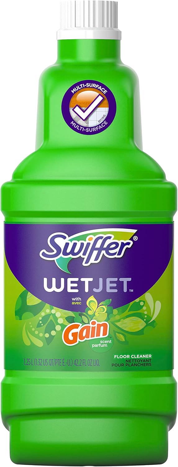 Swiffer Wetjet Multi-Purpose Floor Cleaner Solution Refill Gain Scent 1.25l