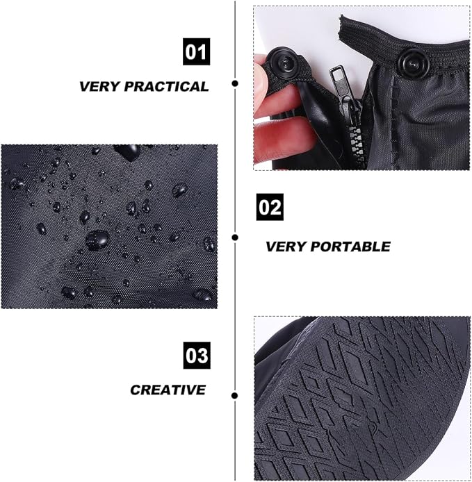 Cubrezapatos Abaodam impermeables para ciclismo y pesca miniatura 9