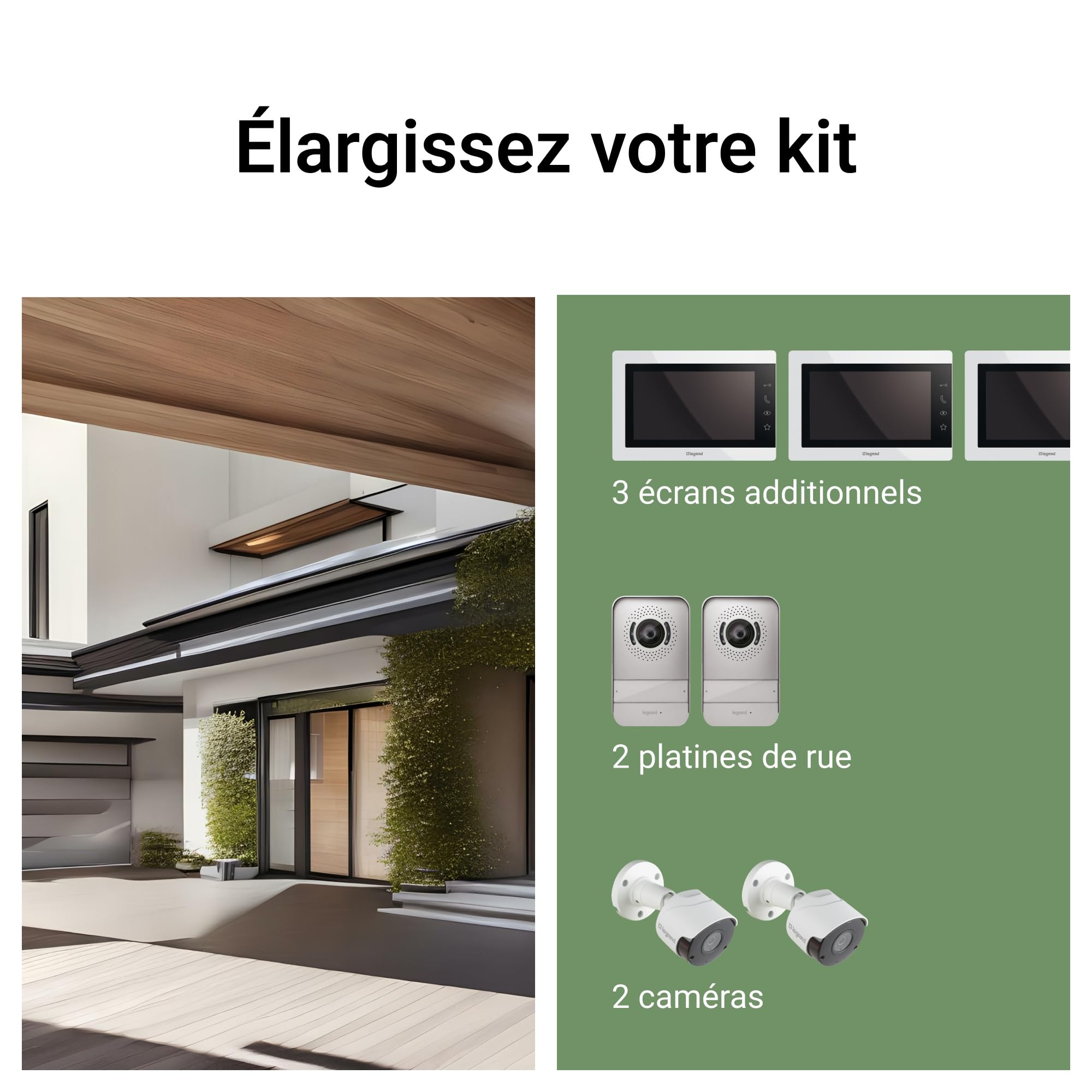 Ecran intérieur visiophone Easy Kit 7pouces blanc