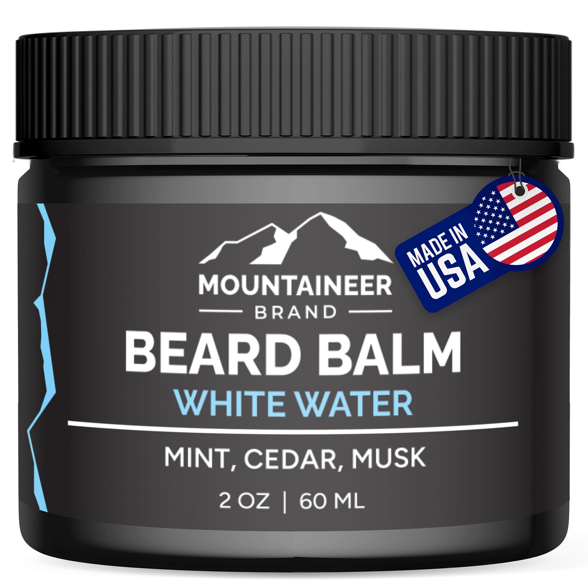 Mountaineer Brand Natural Beard Balm with White Water Scent | Scents Inspired by Nature | Beard Butter for Men | Leave in Condidtioner | Hydrates,