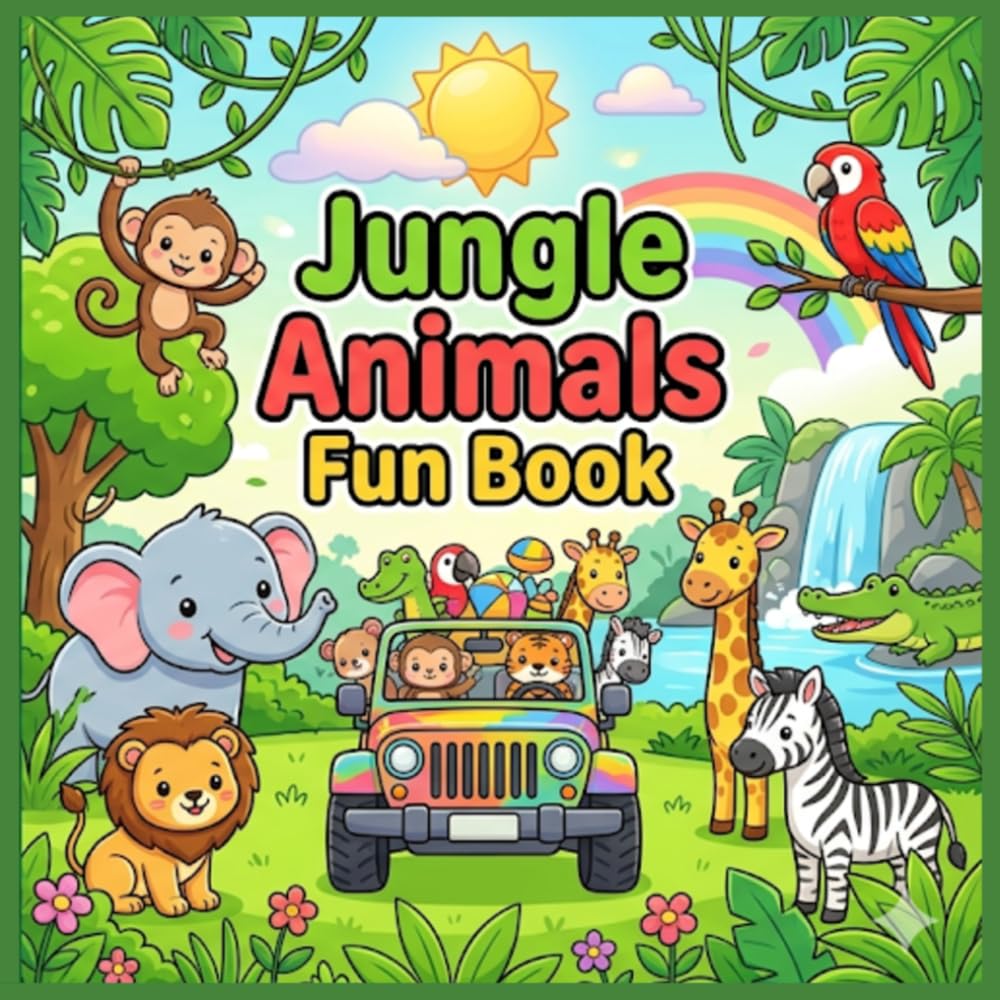 Jungle Animals fun book: Fun Jungle Adventure for little explorers