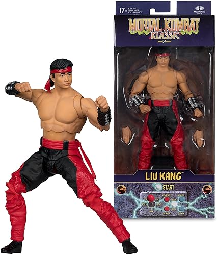 Miniatura 6 de McFarlane Toys - Figura de acción de Mortal Kombat Klassic Liu Kang de 7 pulgadas