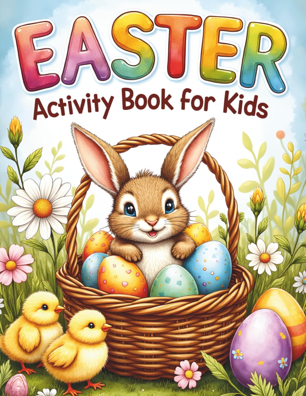Easter Activity Book for Kids Ages 4–8: A Fun Easter Workbook with Coloring Pages, Mazes, Dot-to-Dot, Counting, Word Searches, Spot the Difference, and More