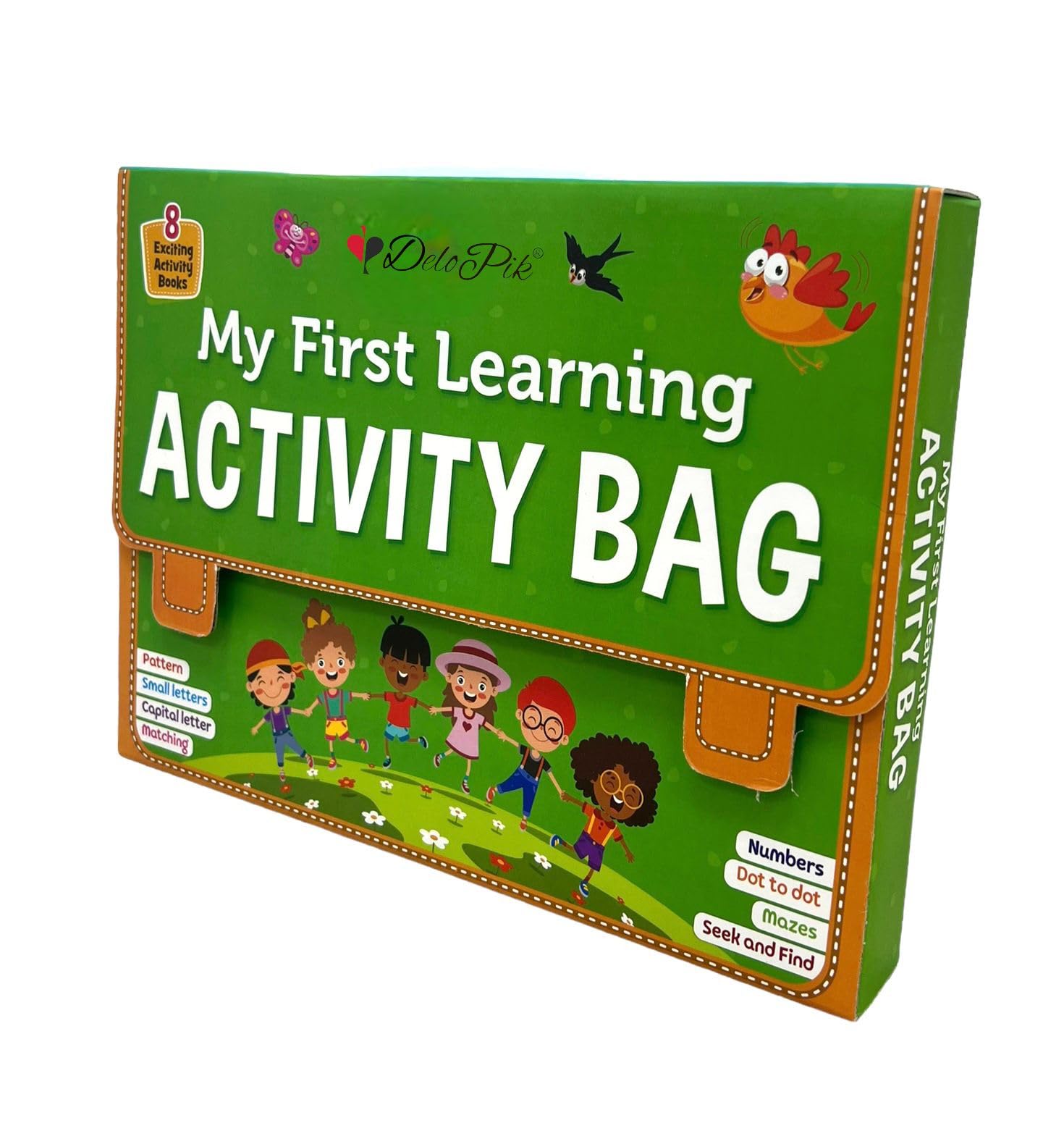 Delopik Kid's My First Learning Bag Activity Books - Set of 8 (Activity)