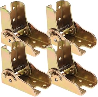 NUOBESTY 4pcs Heavy Duty Self-Closing Folding Table Hinges Locking Mechanism for Furniture for Tables Cabinets and Projects