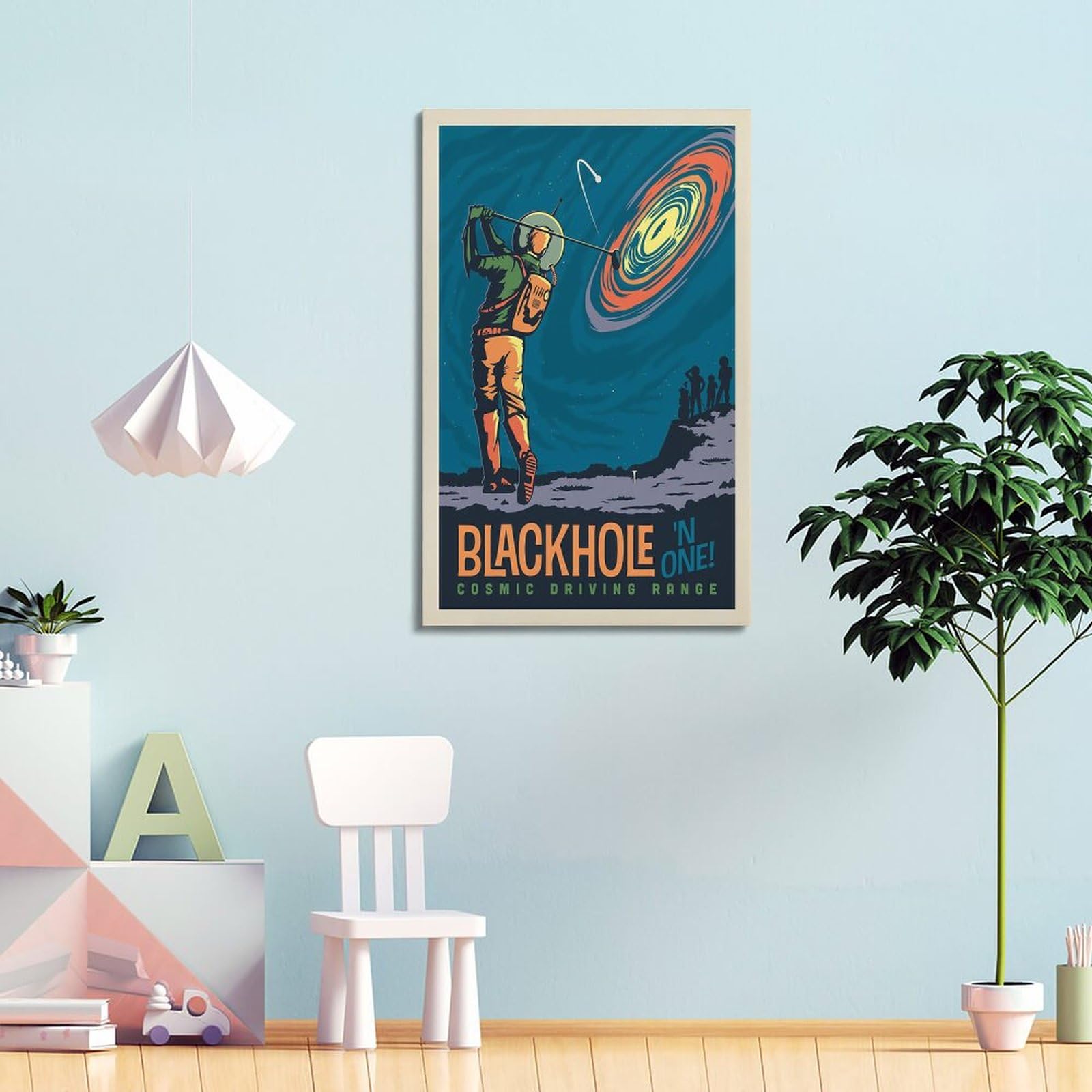 ALTUY Milky Way Vintage Space Poster Dekorative Malerei Leinwand Poster 50 x 75 cm