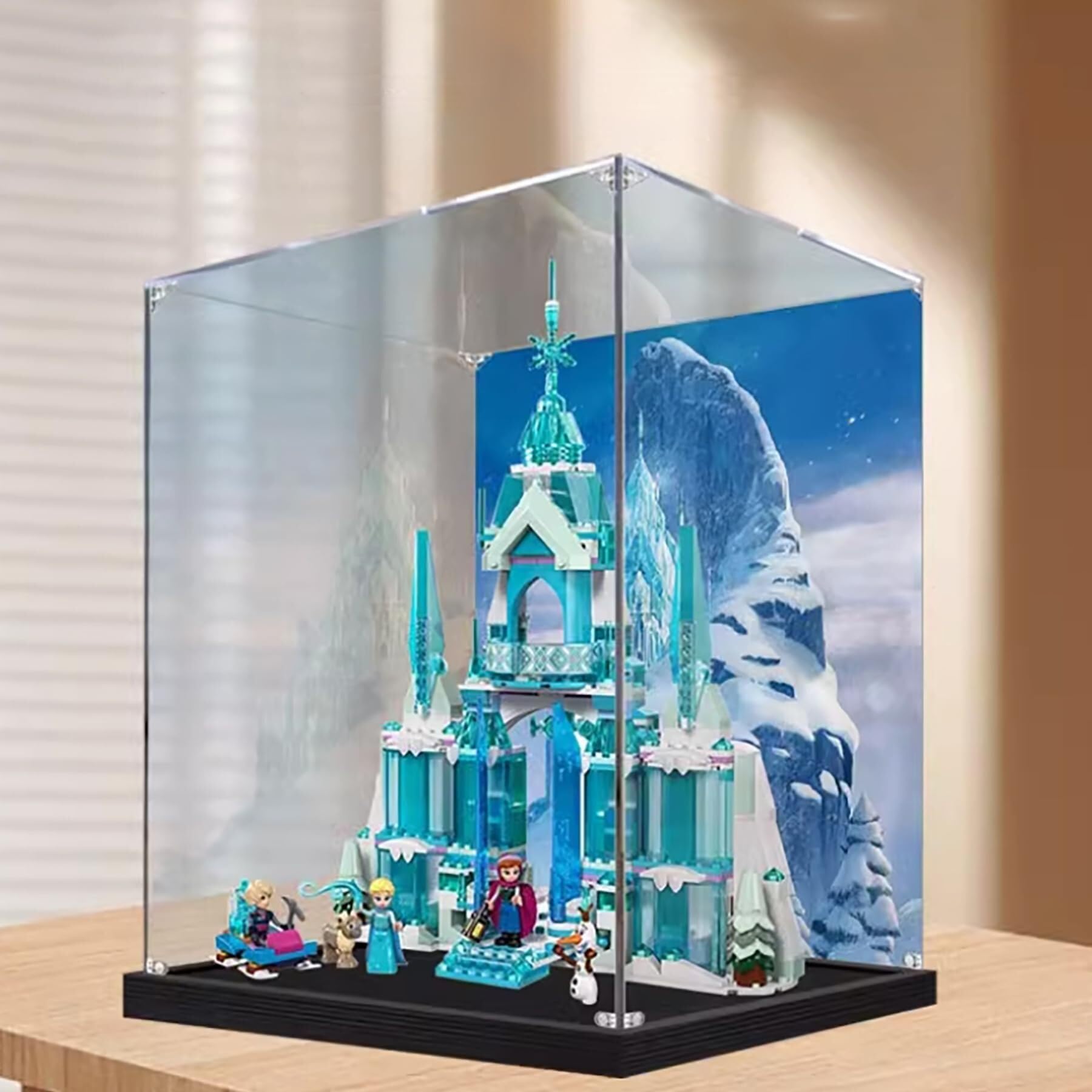 Aikimfuly Back Spray 2 Acrylic Display Case For Lego 43244 Ice Castle Building Set– Dustproof Display Box & Showcase, Compatible With Lego 43244-Only Display Case(Back Spray 2)