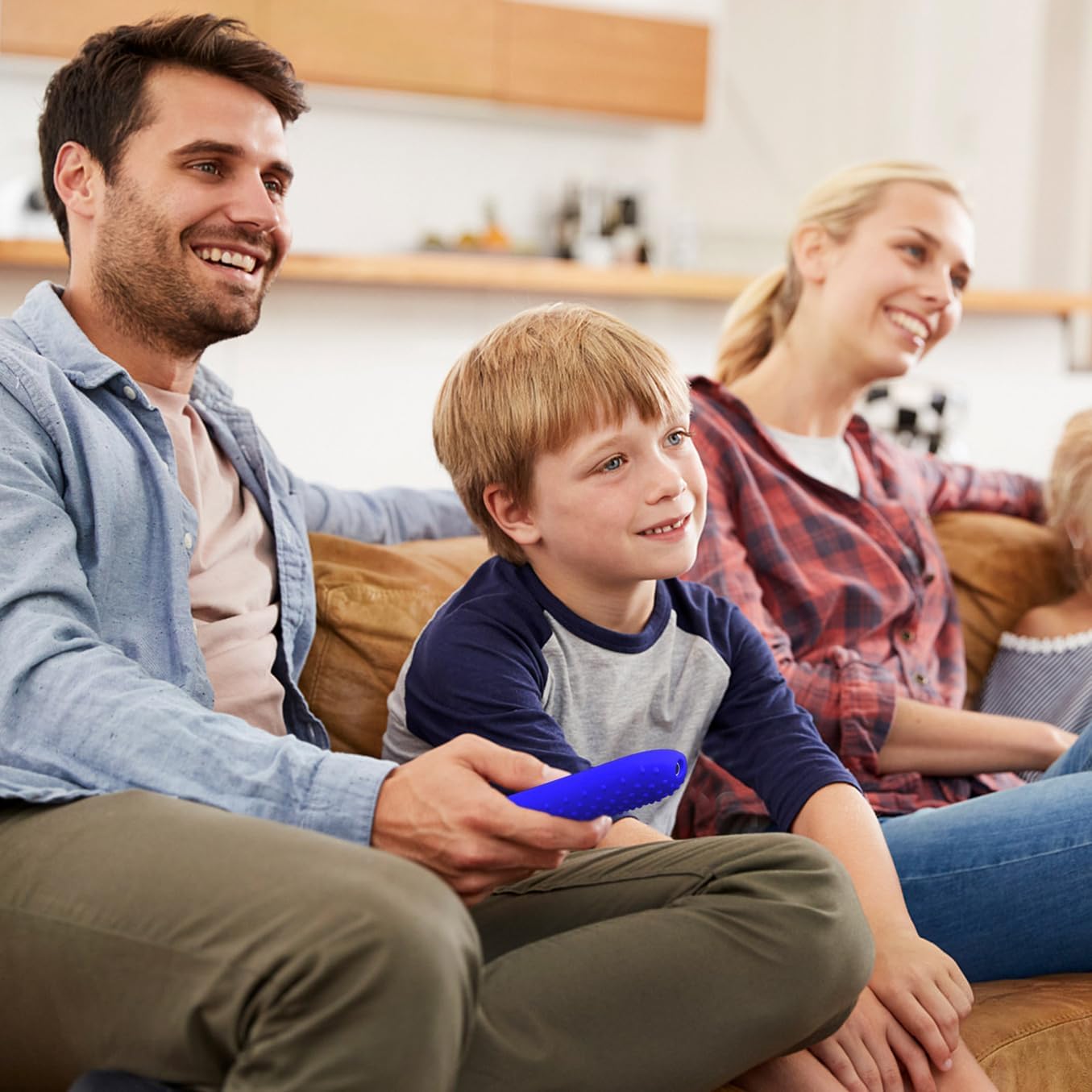 Silicone Cover Case for Google TV Streamer 4K Google TV (4K) Voice Remote 2024 Remote Cover Anti-Slipping Silicone Case (Blue)