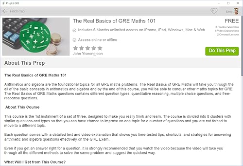 Preped Gre Test Prep System 2016 & 2017 (Software, Mobile Apps, Practice, Videos, Web) [Download] #TOP1