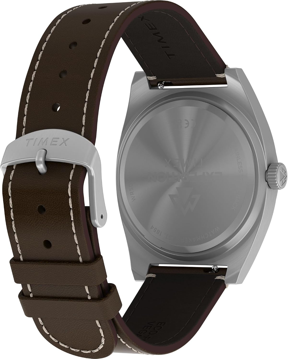 Timex Men's Expedition Capstone 39mm Watch - Brown Two- Piece Blue Dial Silver-Tone Case