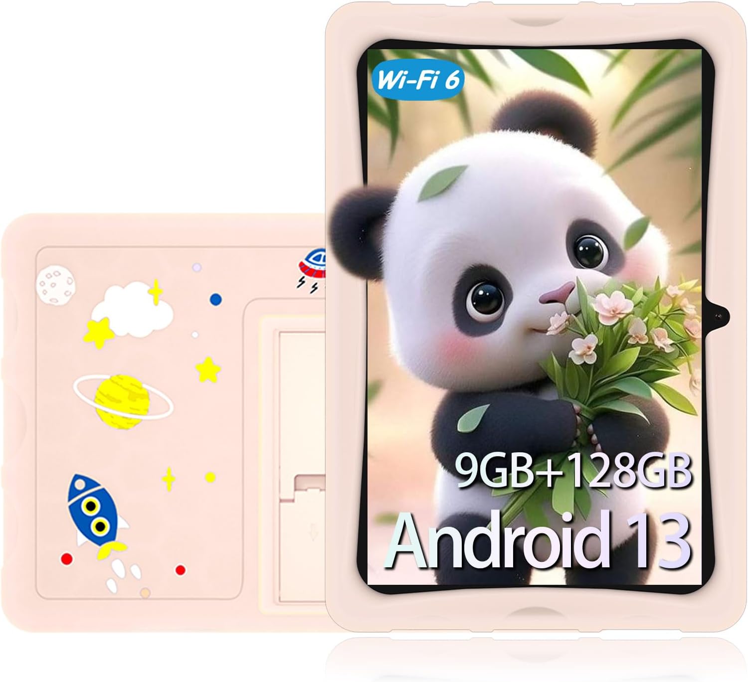 DOOGEE U10 Kid 10.1 Inch Kids Tablet, Tablet for kids, Android 13 Tablet, 9GB+128GB/1TB, 5MP + 8MP Kids Tablet, BT5.0/TUV/DRM L1, Parental Control, Pre-installed Kids Apps, Android Tablets, Pink
