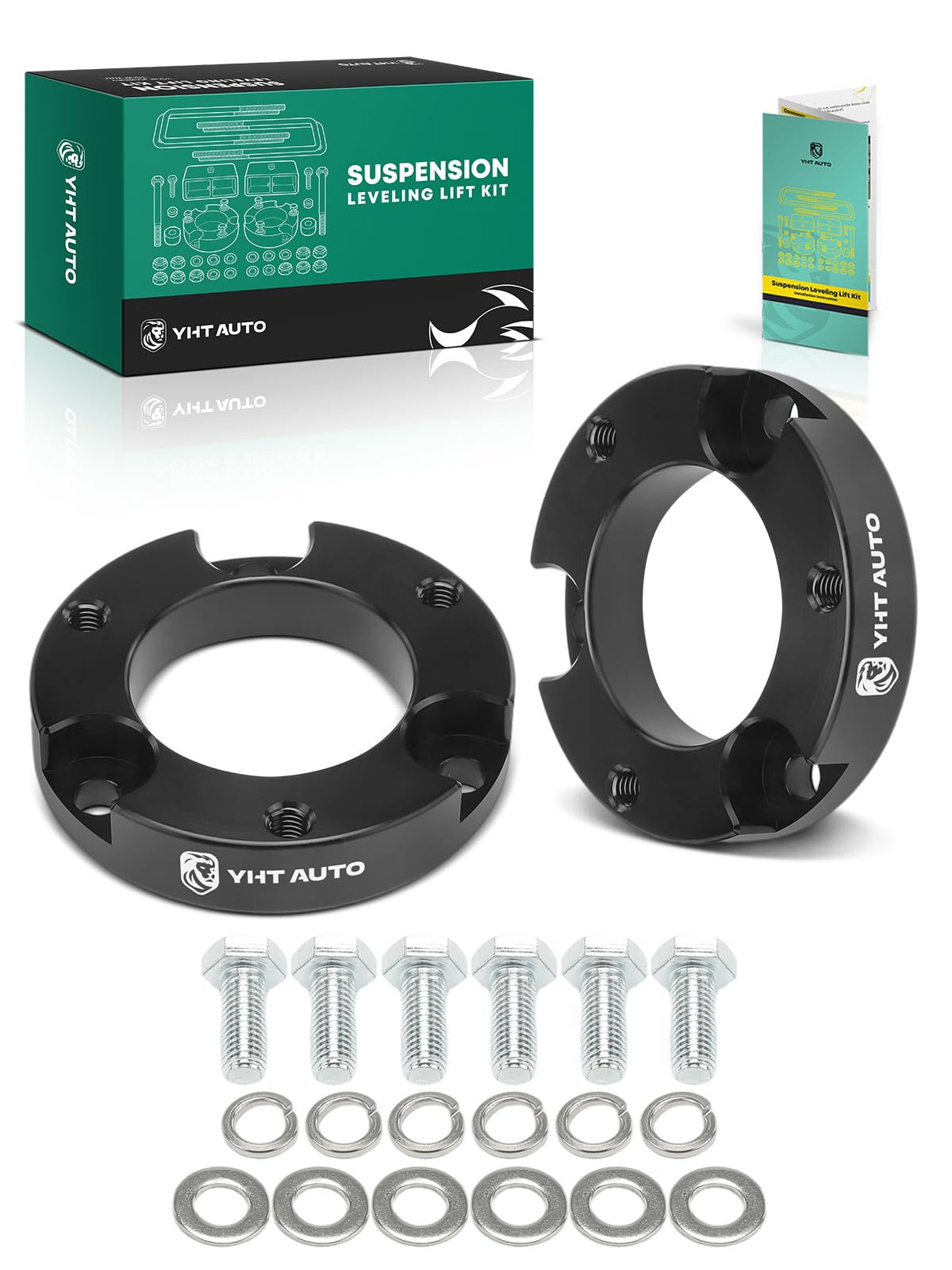 YHTAUTO 2 Inch Front Leveling Lift Kit Fits 1995-2004 Toyota Tacoma, 1995-2002 4Runner | 4WD/RWD | Aluminum Strut Spacers Raise the Front By 2 Inch | 2PCS Suspension Leveling Kit w/Hardware-picture-32