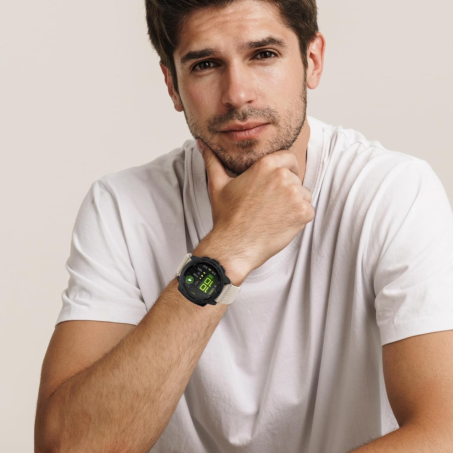 Nylon Hook and Loop Watchband Compatible with Garmin Instinct 2/3 45mm/1 Solar,22mm Soft Lightweight Breathable Sport Strap for Instinct 2 Surf/Tactical/Esports/Tide Accessory - Image 6