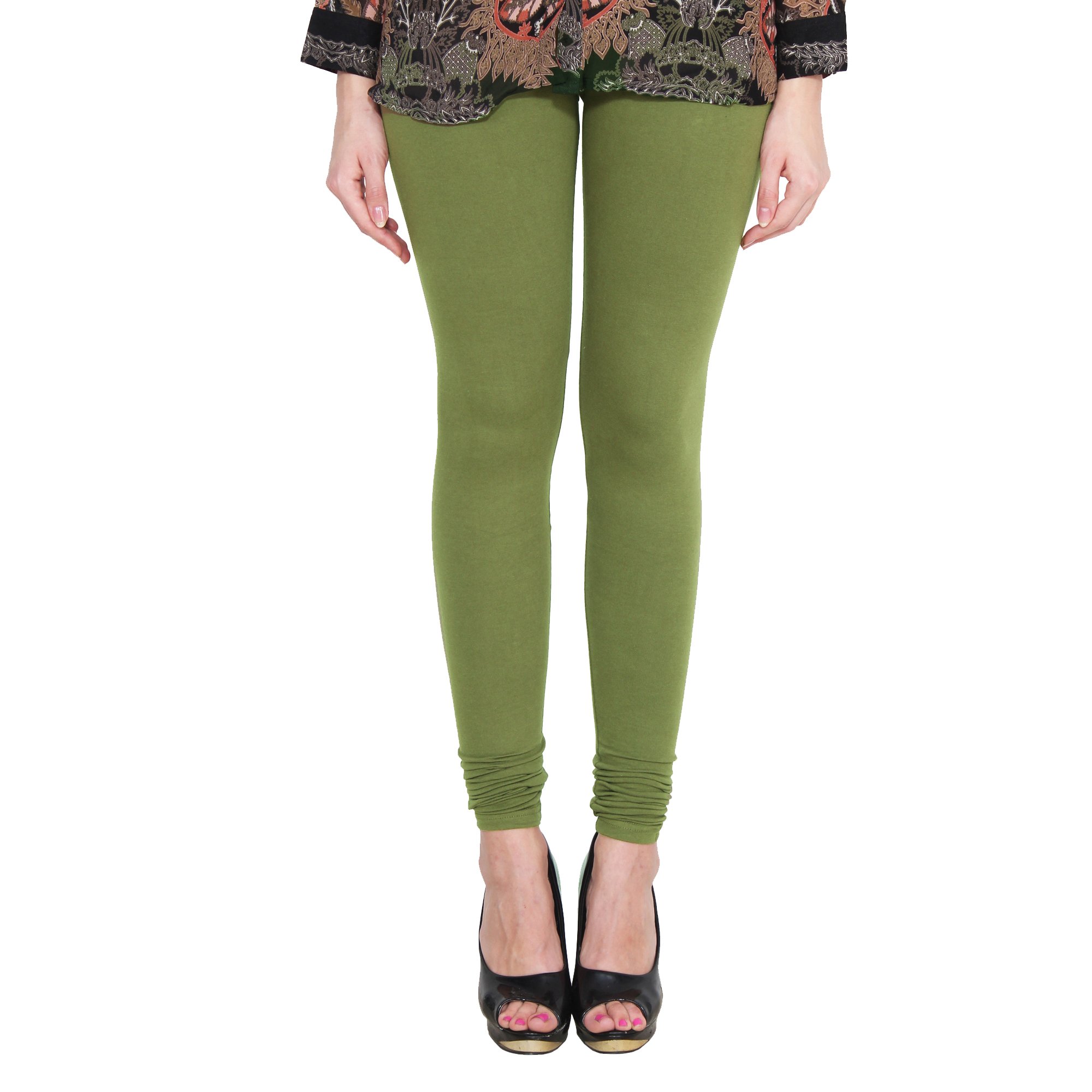 PAMOMehandi Cotton Lycra Premium Leggings for Women