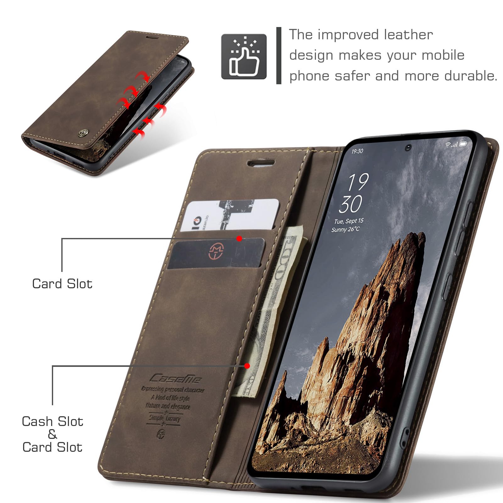 Custodia a portafoglio in pelle per Xiaomi Redmi Note 14 5G 4G, custodia a libro per Redmi Note 14 Pro Plus 14C 14R, custodia a libro magnetica per Note14 14 Pro