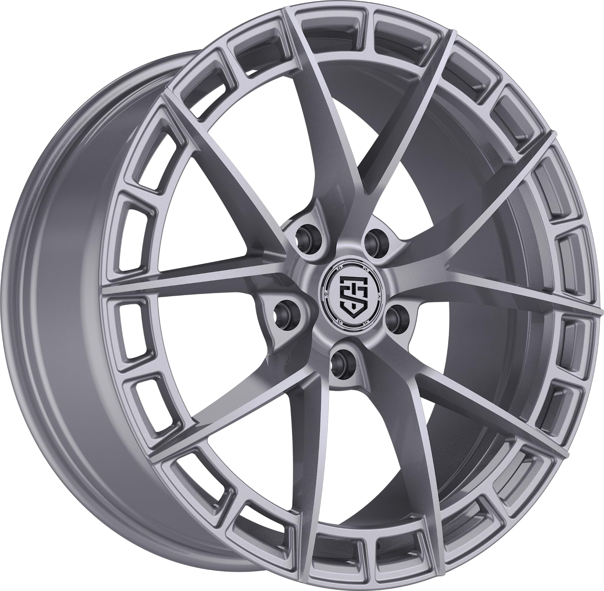 Amazon.com: TIS Motorsports 504S 17x7.5 Gloss Silver Wheel Rim