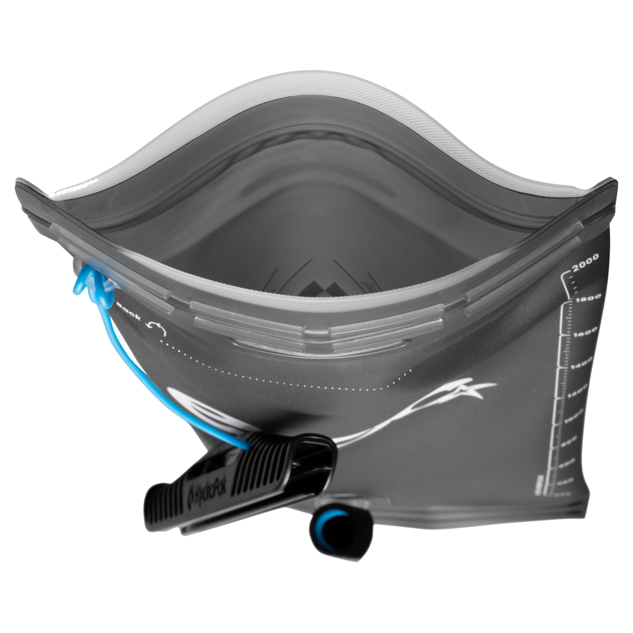 EVOC HYDRATION BLADDER 2 INSULATED (sacca di idratazione a prova di perdite con tubo isolato, senza BPA e PVC, facile da pulire), grigio carbone
