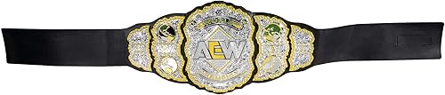 Miniatura 2 de All Elite Wrestling Cinturón del Campeonato del Mundo AEW - Cinturón de título de diseño auténtico para juegos de rol, desgaste y exhibición