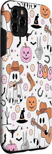 Miniatura 3 de Funda para iPhone 11 Pro Max Fantasma Fantasma Vaquero Lindo Halloween Boo Western Retro Pastel