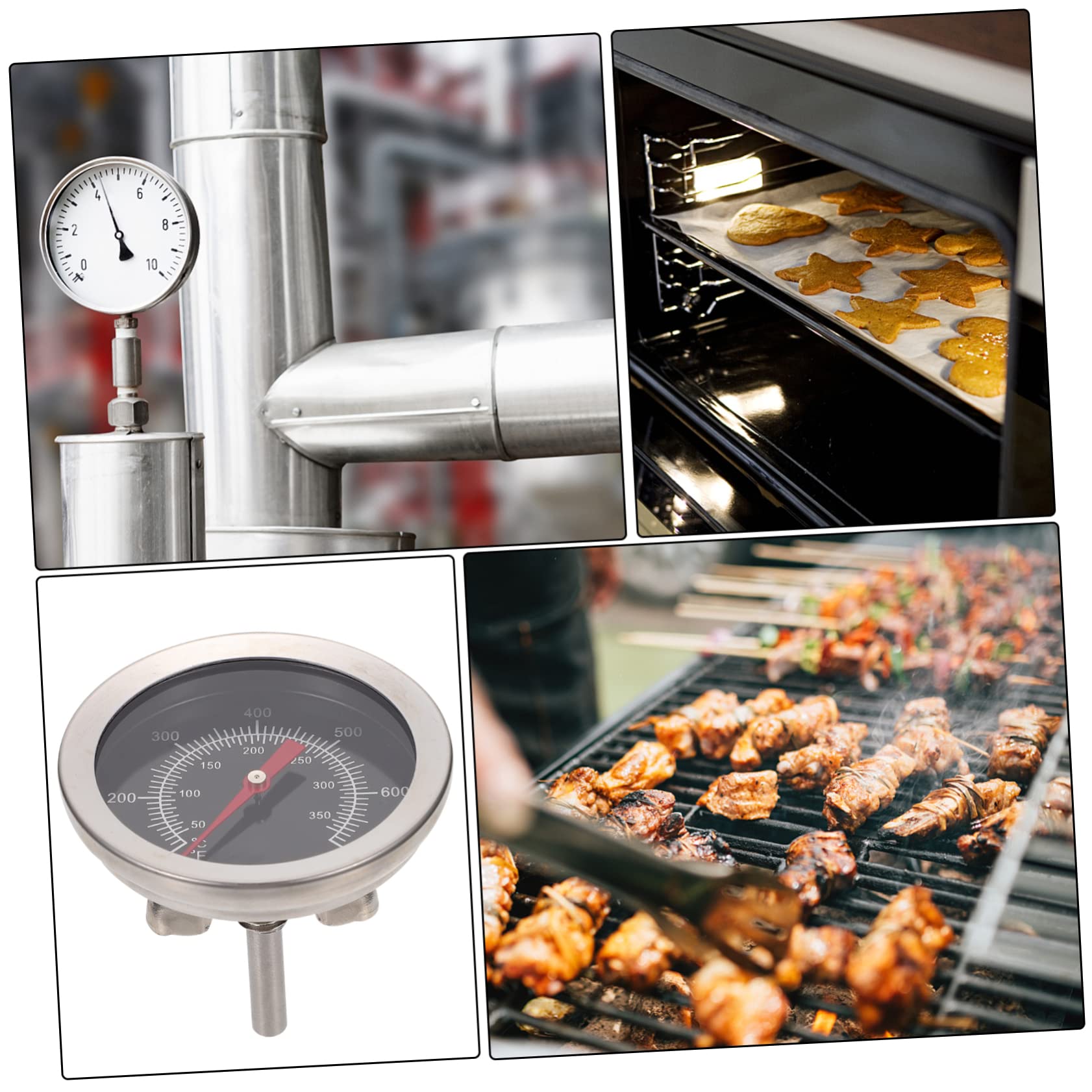 MAGICLULU 3 Piezas Termómetro De Parrilla Monitor De Temperatura Del Horno Termómetro Bimetálico Termómetro De Cocina Termómetro Para Hornear En El Hogar Barbacoa Termómetro De Barbacoa