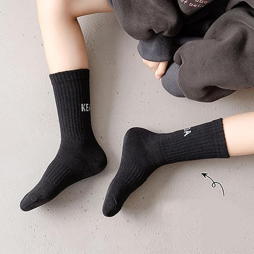 Miniatura 3 de TOPINCN 4 Pairs Kids Socks Cotton Children Socks Stylish Mid Calf Boys Girls Socks Cotton Kids Socks, Stylish Mid Calf Boys Girls Socks, Lightweight