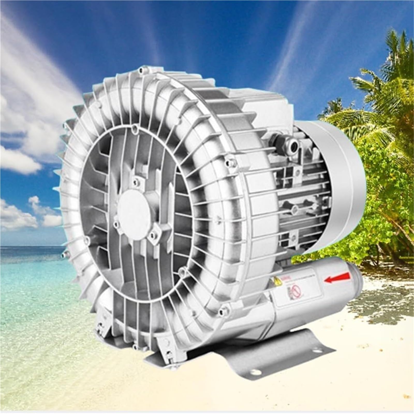 Soplador regenerativo de anillo de vórtice de alta presión para soplado de aire y succión 110 V 50 Hz bomba de aire industrial para sistemas de vacío