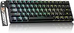 DAREU EK60 HE 60% Clavier de jeu mécanique, interrupteur magnétique à effet Hall Swappable à chaud, mode de déclenchement rapide d'activation réglable, 8000Hz Taux de sondage, compact RGB Clavier filaire rétroéclairé pour Mac/PC