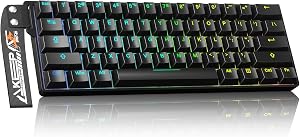 DAREU EK60 HE 8K Hz Mini Teclado Gaming de Disparo Rápido,Compacto 60% Teclado Mecanico con Cable y Correa Decorativa Extraíble, 0.01mm RT Precisión, Interruptores de Efecto Hall, RGB, para PC/Mac