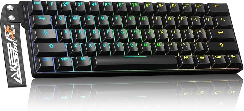 DAREU EK60 HE Rapid Trigger Gaming Keyboard Wired, 0.01mm RT Accuracy Adjustable, Hall Effect Magnetic Switch Hot Swappable, SOCD, 8000Hz Polling, RGB Backlit, 60% Compact Design for Laptop/PC