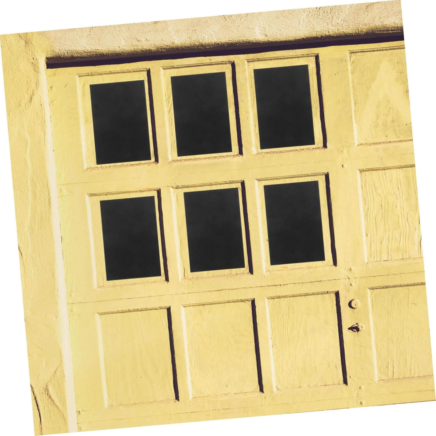 Gadpiparty 16pcs Decorative Magnetic Garage Door Windows Glossy Faux Window Panels for Enhanced Privacy and Style Easy to Install Fits Standard Garage Doors